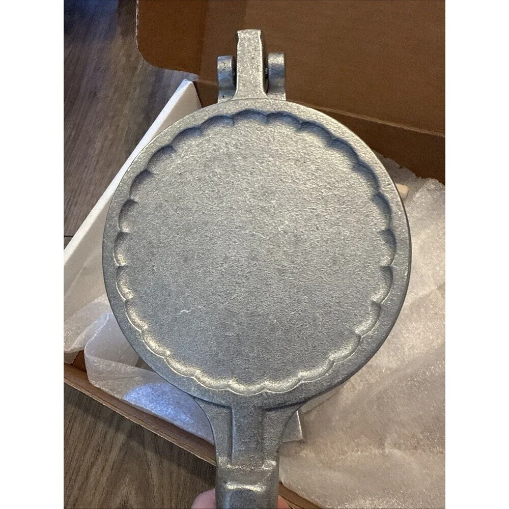 Bethany Housewares Aluminum Krumkake Baker Iron Stovetop Cookie Maker model 358